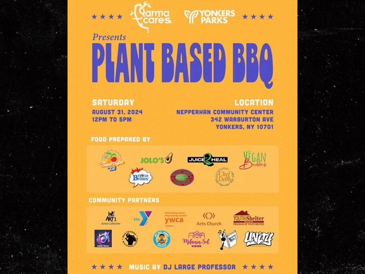 plant based bbq flyer
