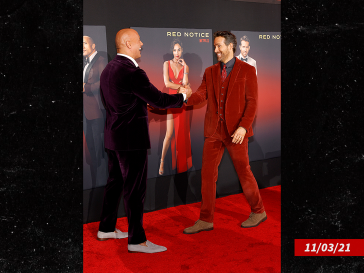 Ryan & The Rock in "Red Notice"