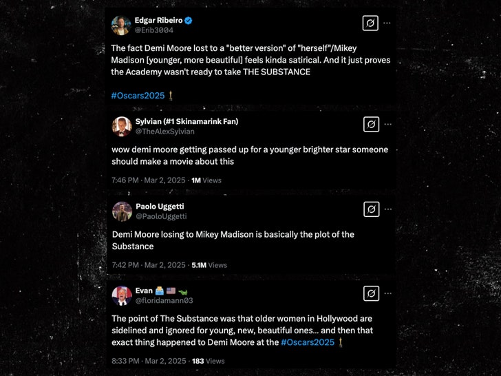 demi moore losing oscars reaction x 1