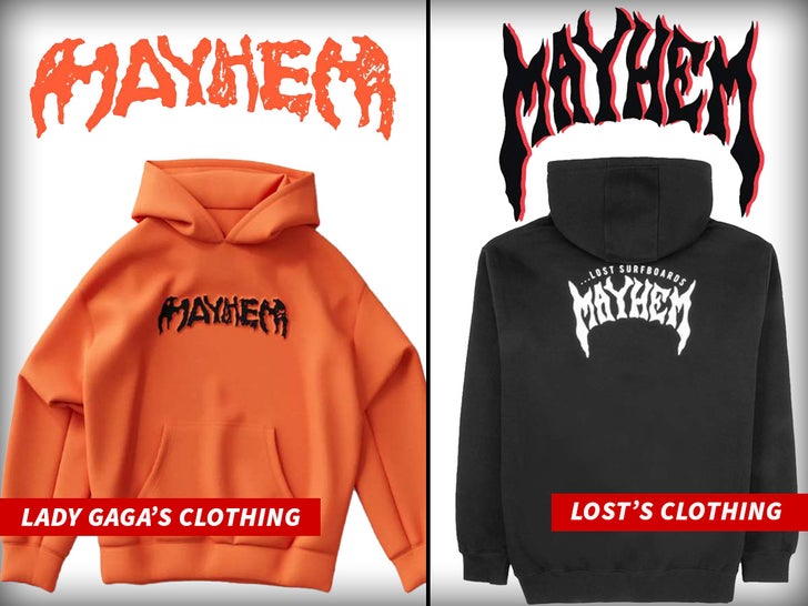 Lady Gaga’s clothing losts clothing