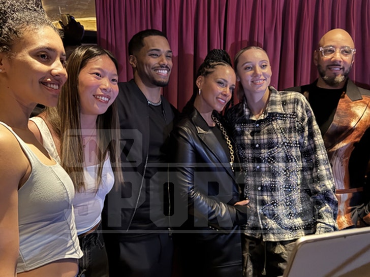 uconn champs hanging with alicia keys and swizz beats