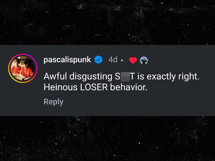 pedro pascal comment sub x BLUR