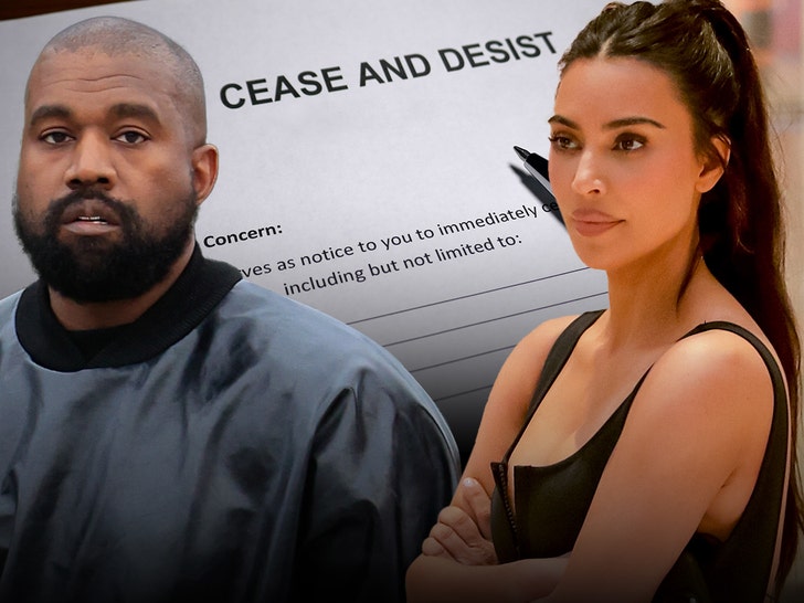kanye west and kim kardashian cease and desist getty 1